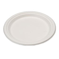 9" Compostable Sugar Cane Plate