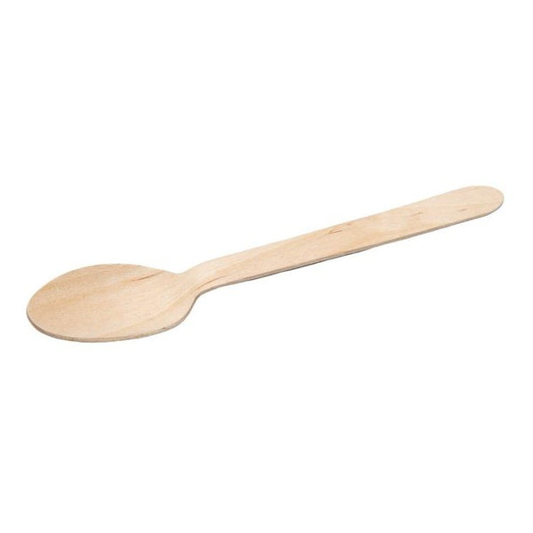 6" Compostable Wooden Soup Spoon