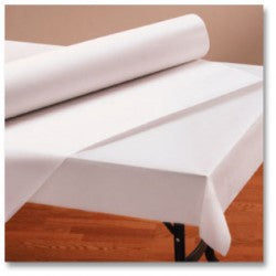 40" x 300' Bright White Table Cover